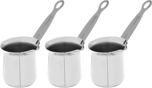 Steel Korkmaz coffee pot set, 3 pieces - silver product image