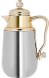 Al Saif Gallery Plastic Thermos Set (Fatima), 1 liter - 0.75 litres, 2 pieces - silver product image 2