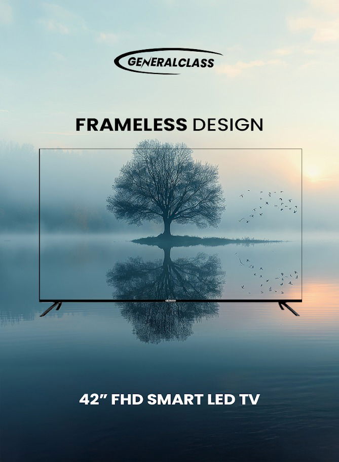 تلفزيون سمارت جنرال كلاس، 42 بوصة، فول اتش دي، ليد، اندرويد 14، 42US8000 - اسود product image 4