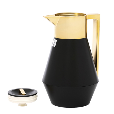 ترمس ليديا إفرست، 1 لتر، حافظة داخلية زجاج حراري، هيكل خارجي بلاستيك - أسود product image 2