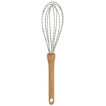 Alsaif Gallery Silicone Whisk, Wooden Handle - Light Grey product image 1