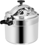 Alsaif Plus Aluminum Pressure Cooker, 25 Litres, 32 Cm - Silver product image 3