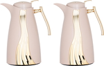 Al Saif Gallery Karma Glass Thermos Set, 1/1 Litre, With Marble Handle - Cashmere product image 1