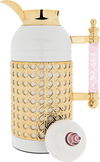 Sara plastic thermos set from Al Saif Gallery, 1 liter, pink-pearl crystal handle product image 5