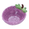 Al Saif Gallery Grape Shape Porcelain Bowl with Spoon, 14.8 x 12.5 x 6.5 cm - Mauve product image 3