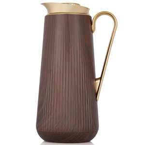 Alsaif Gallery Everest Glass Thermos, 1 Liter - Wooden Brown product image