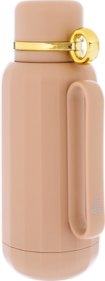 Al Saif Gallery Rahal Plastic Thermos, 1 Liter - Light Brown product image 2