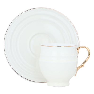 طقم فناجين قهوة بورسلان السيف غاليري، 12 قطعة - ابيض product image 1
