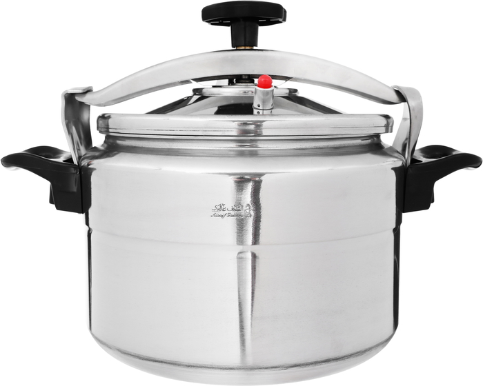 Al Saif Gallery Volcano Aluminum Pressure Cooker, 11 Liter - Silver product image 1