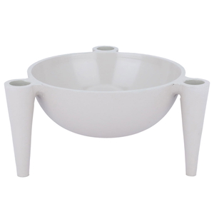 Al Saif Gallery Metal Serving Bowl, 20X20X10 Cm - Grey product image