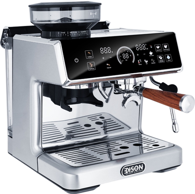محضر قهوة استيل إديسون باريستا برو، 2450 واط، 2.8 لتر،20 بار، BD-CM601D - فضي product image 2
