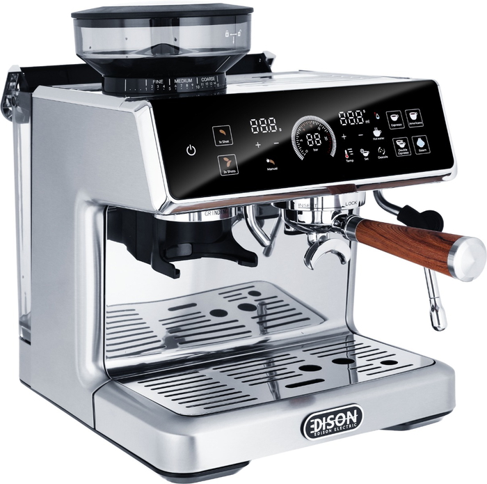 محضر قهوة استيل إديسون باريستا برو، 2450 واط، 2.8 لتر،20 بار، BD-CM601D - فضي product image 2