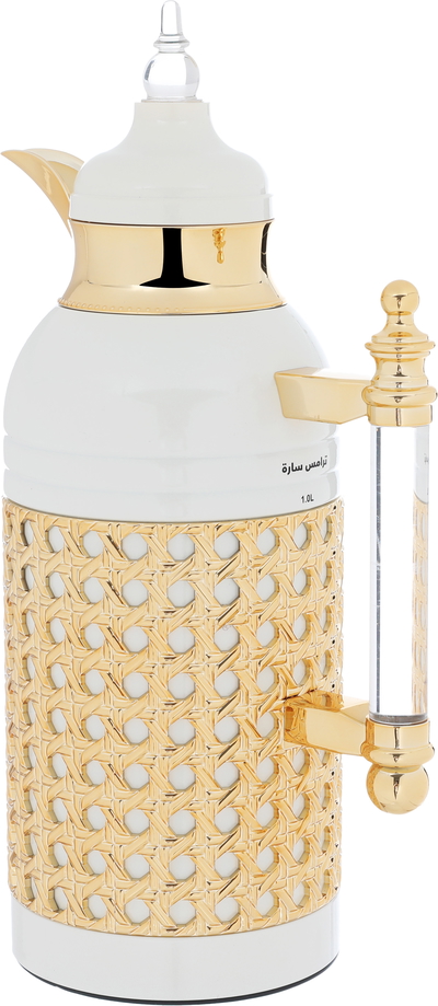 Al Saif Gallery Sarah Steel Thermos Set, 1/1 Liter, 2 Pieces - Pearl Gold product image 8