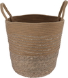 Al Saif Gallery Cotton Baskets Set, 25-30-20 cm, 3 Pieces, Round - Brown product image 2