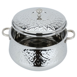 Al Saif Gallery Maglite Steel Food Container, 7500 ml, Embossed - Silver product image 3