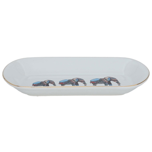 Al Saif Gallery porcelain plate, 26 cm, oval - white product image