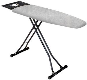 DLC DAC250B Ironing Board, 110 x 33 cm, Heat Resistant Fabric, Rust-resistant Legs - Black product image