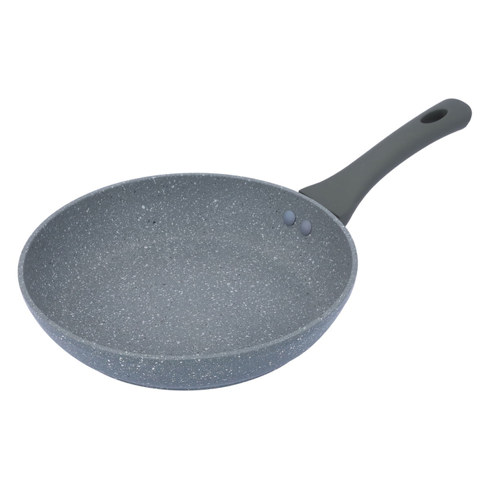 Rocky granite frying pan, 24 cm - grey product image 1