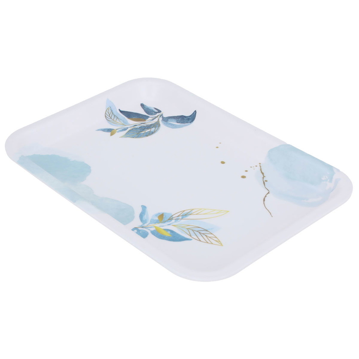 Al Saif Gallery plastic serving tray, 32.8 x 24 x 2 cm, rectangle - white product image 2