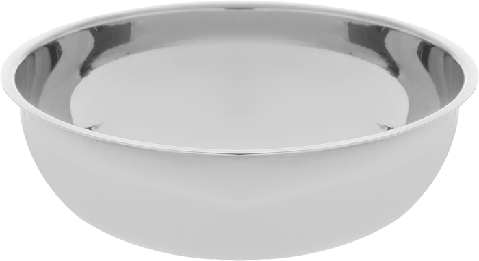 Al Saif Gallery Steel Deep Bowl, Large - Silver product image 1