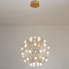 Mishkati aluminum chandelier, 40 cm, modern, circular - gold product image 2