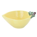 Al Saif Gallery Porcelain Bowl, 15.8 x 12.6 x 6.9 cm, lemon shape - yellow product image 1