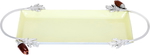 Tofaria Steel Al Saif Gallery, 26 x 11 cm, rectangle, silver-light yellow handle product image 1