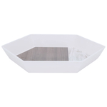 Al Saif Gallery plastic plate, 18 x 18 x 2.7 cm, hexagonal - white product image 2