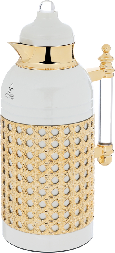 Al Saif Gallery Sarah Steel Thermos Set, 1/1 Liter, 2 Pieces - Pearl Gold product image 4