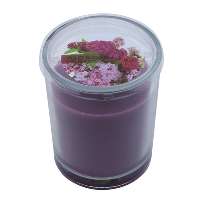 شمع بكأس بلاستيك السيف غاليري، رائحة الكرز - بنفسجي product image 1