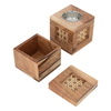 Saif Gallery Wooden Incense Burner Set, 3 Pieces, Tofariya, Square - Wooden product image 3