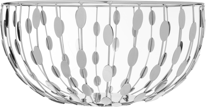 Al Saif Gallery steel bowl, 28 x 28 x 10 cm, round - silver product image 2