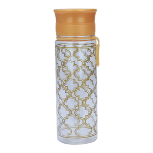 Al Saif Gallery plastic bottle, 400 ml, gold embossed - clear product image