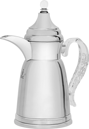 Al Saif Gallery Qamar Steel Thermos Shaped Dallah, 600 ml - Silver product image