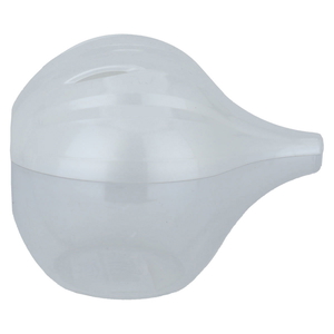 Al Saif Gallery mini plastic garlic container, with lid - white product image