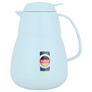 Helios Glass Thermos, 1 Liter, Plastic Exterior - Light Blue product image