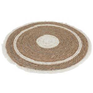 Al Saif Gallery Round Wicker Tablecloth, 50X50 Cm - Brown product image