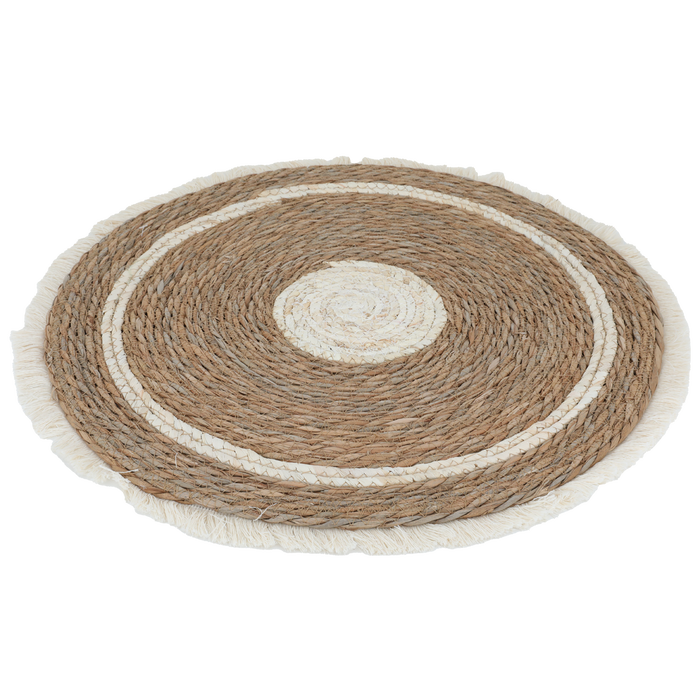 Al Saif Gallery Round Wicker Tablecloth, 50X50 Cm - Brown product image 1