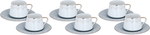 Al Saif Gallery Tarhal Porcelain Coffee Cups And Saucers Set, 12 Pieces - Multicolor product image 1