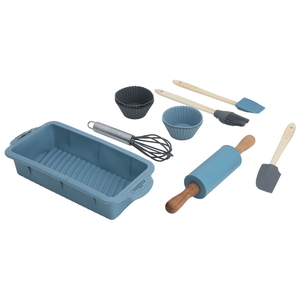 Al Saif Gallery Silicone Cake Tools Set, 12 Pieces - Blue product image