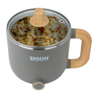 Edison Ms-Afx005 Mini Electric Cooker Steel, 600W, 0.8W, 16X16X14Cm - Gray product image 1