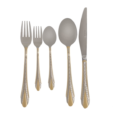 Al Saif Gallery steel cutlery set, 30 pieces - silver product image 1