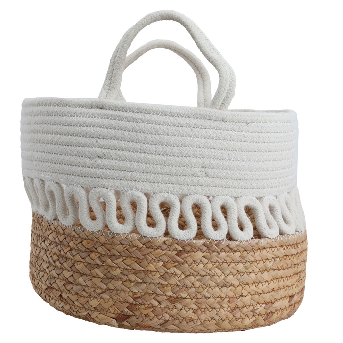 Al Saif Gallery Cotton Baskets Set, 25,30,35 cm, Round, 3 Pieces - Beige product image 2