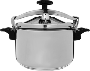 Steel Volcano Pressure Cooker, 11 Liter - Silver product image