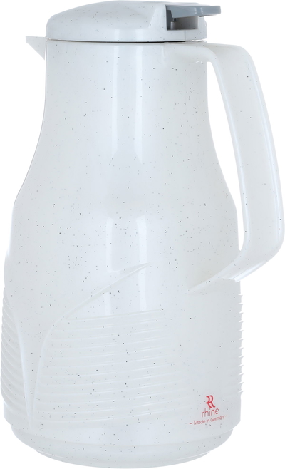 Al-Rhine thermos, 1 liter, compressor, thermal glass inner container, plastic outer shell - white product image 3