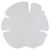 Al Saif Gallery painted iron sweet dish, 27 x 27 x 2.9 cm, leaf shape - light gray product image 2