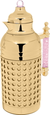 Sarah Estelle Al Saif Gallery thermos set, 1+1 liter, pink crystal handle, 2 pieces - gold product image 8