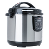 Edison Pro Electric Pressure Cooker Steel, 12 Liter, 1600 Watt, Granite Pot, 10 Programs - Silver Black product image 3