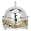 سخان طعام دائري بغطاء استيل السيف غاليري، 28×13 سم - فضي product image 1