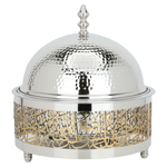 سخان طعام دائري بغطاء استيل السيف غاليري، 28×13 سم - فضي product image 1